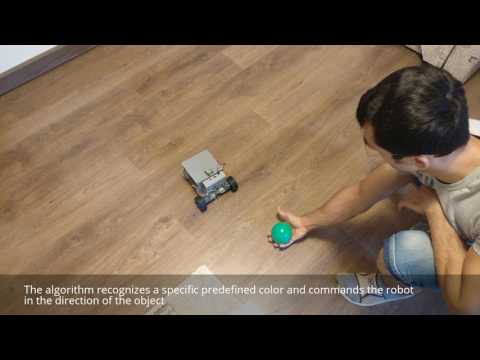 Robot object follower with computer vision