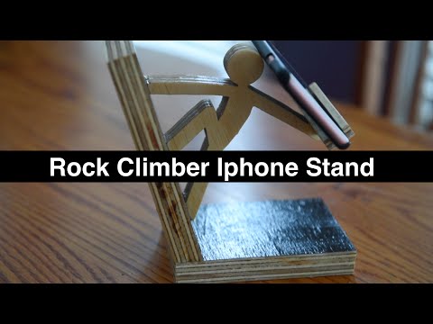 Rock Climber Iphone Stand -- DIY How to