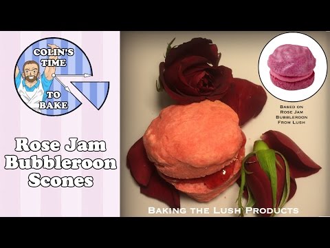 Rose Jam Bubbleroon Scones | Baking the Lush Products