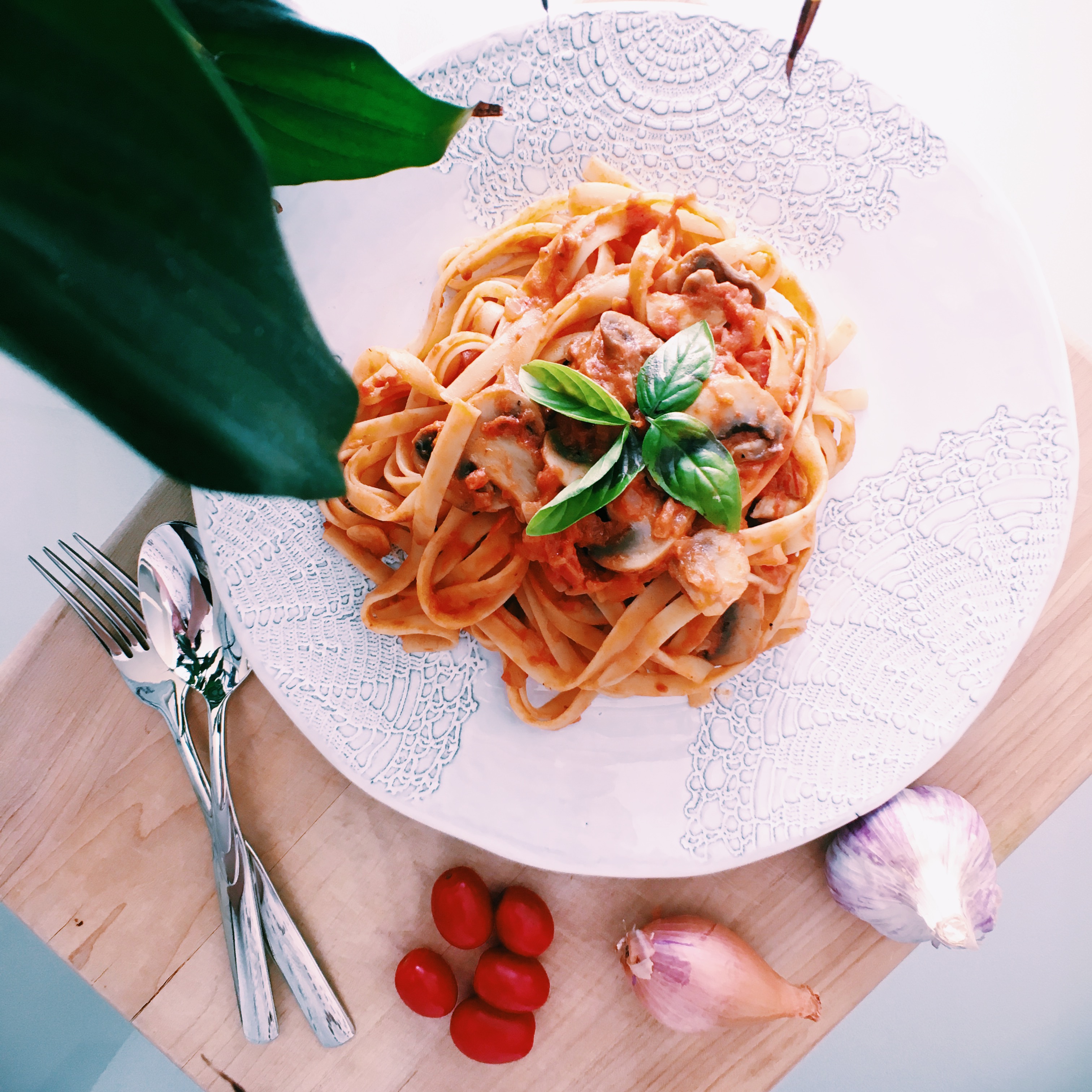 Rose Mushroom Fettucine(2).JPG