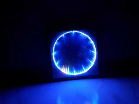Running All modes1 - Inifinity Mirror Clock with Mobile App to change color