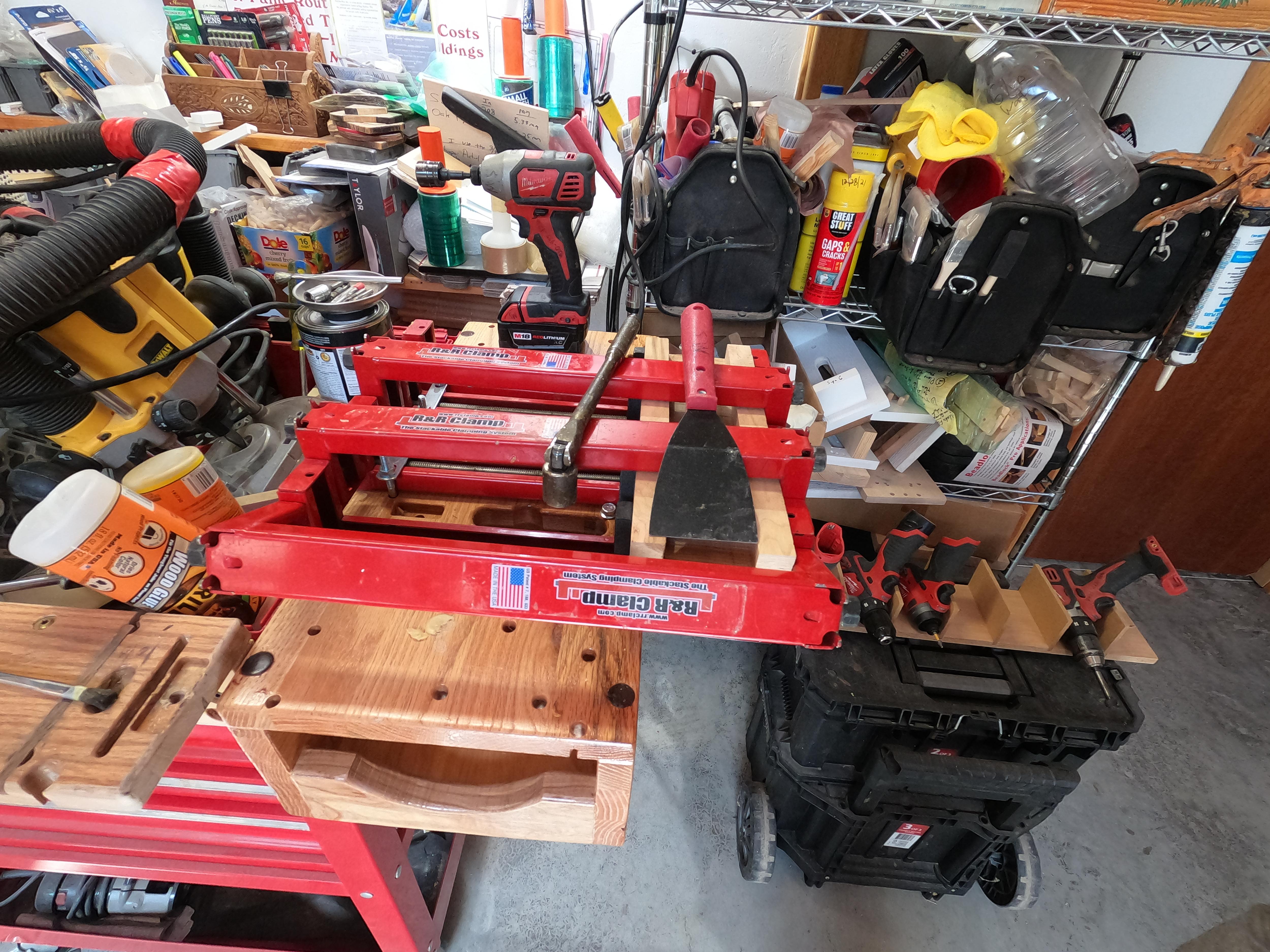 Rustic Cherry Prototype on MikroBench Clamps (1).JPG