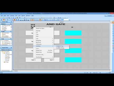 SIMULATION OF LOGIC GATES IN SCADA WONDER-WARE IN-TOUCH.