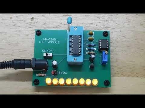 SN74HC595 8-bit Shift Register Operation