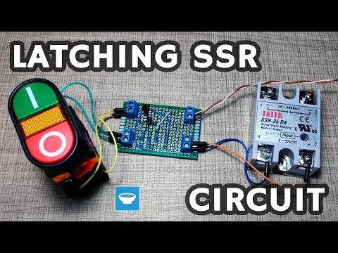 SSR latching switch circuit design with push buttons