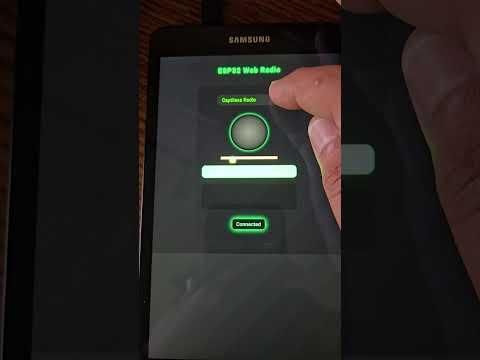 Samsung galaxy tablet ESP32 web radio