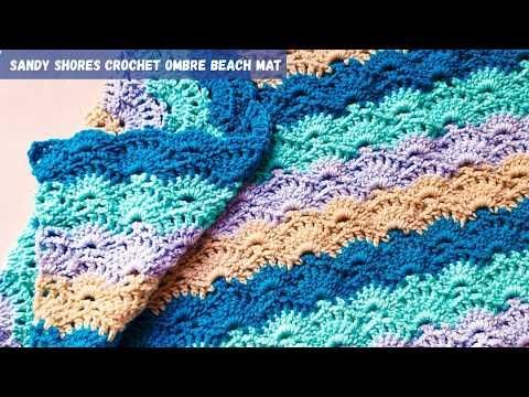 Sandy Shores Crochet Ombre Beach Mat
