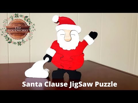 Santa Clause Scroll Saw Puzzle