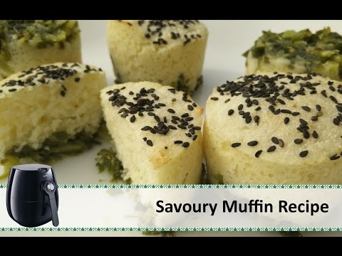 Savoury Muffin Recipe | Philips Airfryer Recipes by Healthy Kadai