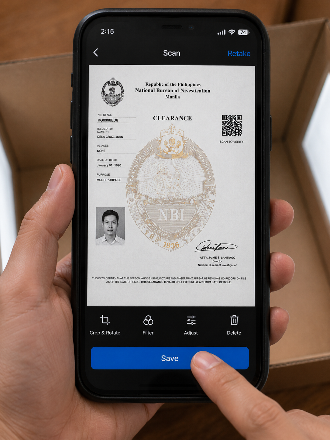Scanning NBI clearance on smartphone.png