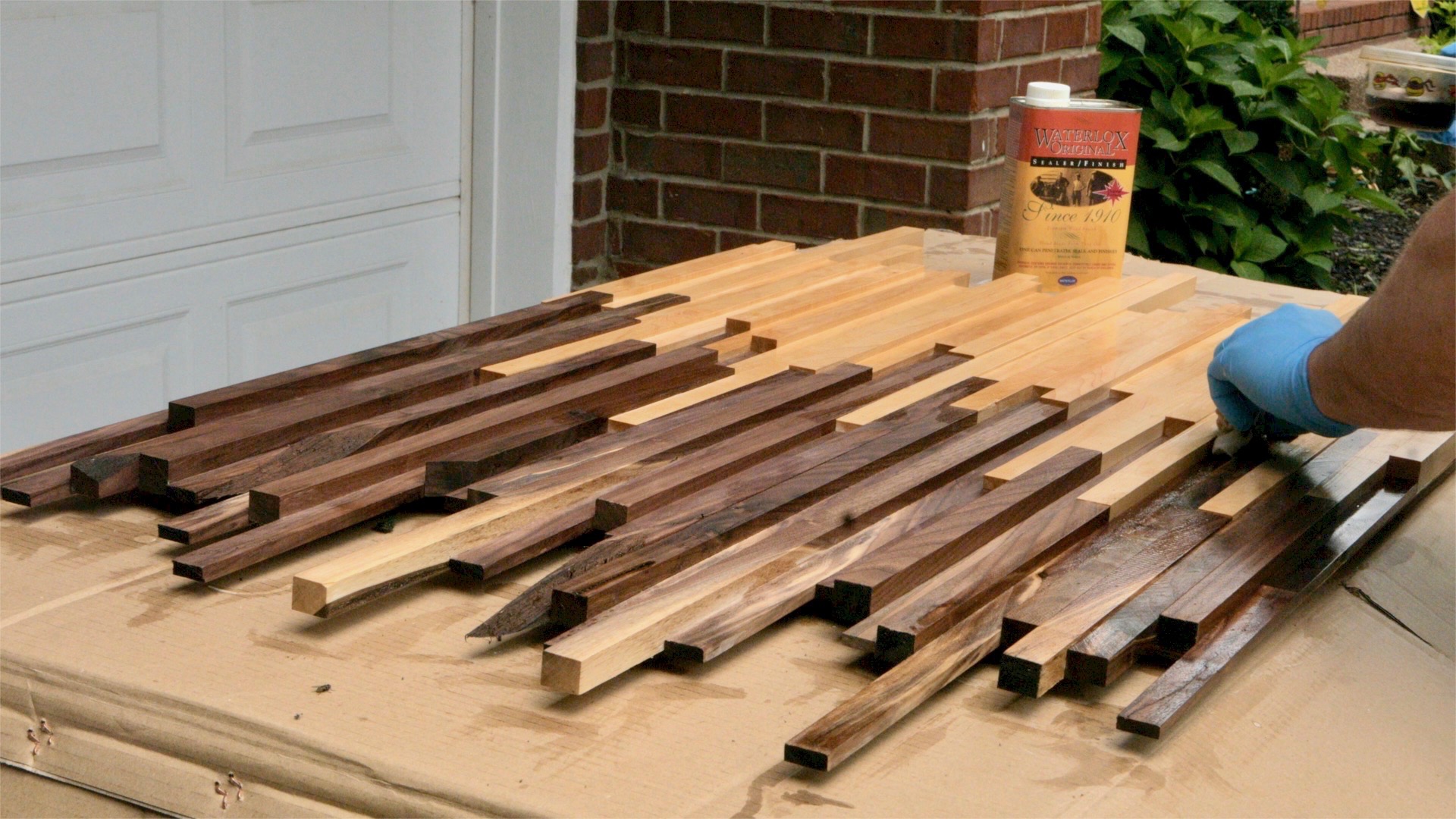Scrap Wood Wall Art Made From Walnut &amp; Maple | How To Build - Woodworking - 8.jpg