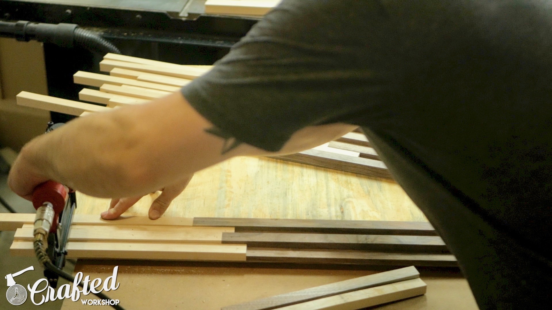 Scrap Wood Wall Art Made From Walnut &amp; Maple | How To Build - Woodworking - 7.jpg