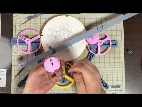 Second Order Roulette Drawing Machine - Changing the bar supporter position of the planetary gear