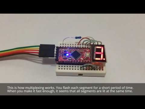 Seven segments display multiplexing with arduino (no external driver)