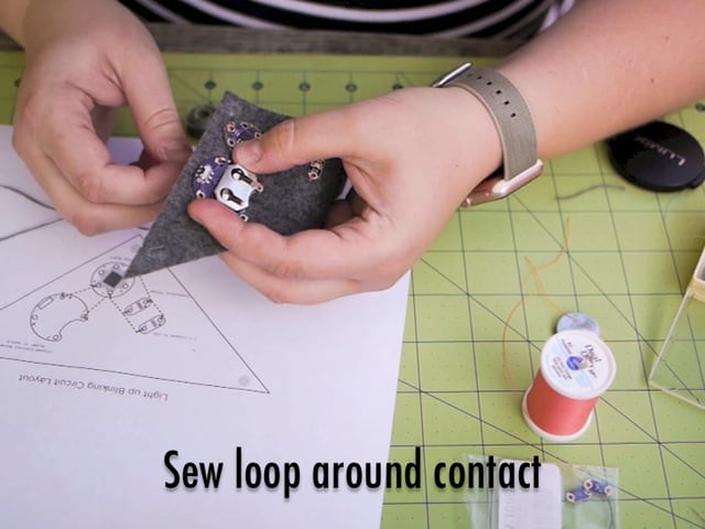 Sewing an Electric Circuit