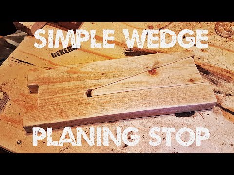 Simple Wedge Planing Stop for Small Pieces