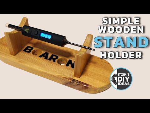 Simple Wooden Stand Holder | DIY Gift For A Friend | Desk Stand | Dremel Circle Cutter | Pen Holder