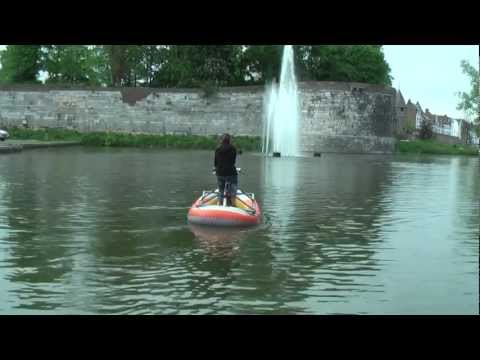 Simple amphibious bike