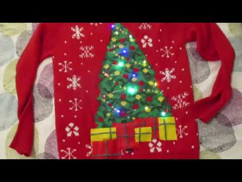 Singing and Flashing Christmas Sweater - Demo