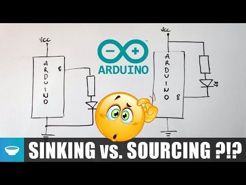 Sinking vs Sourcing current with Arduino