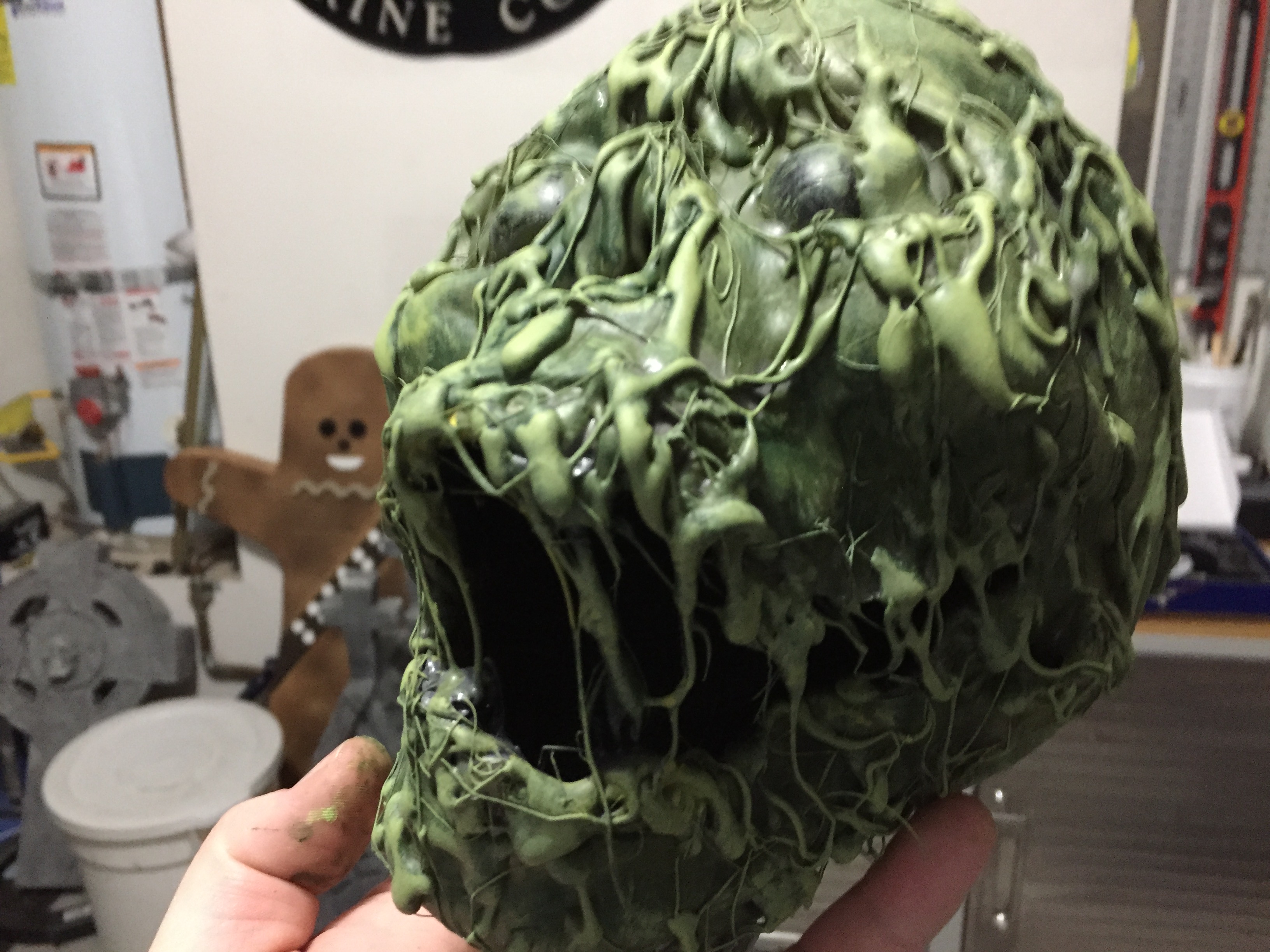 Skull with Glue and Paint.JPG