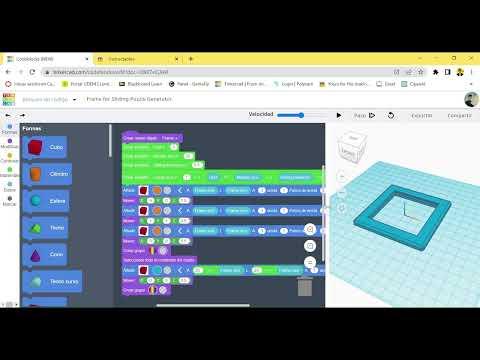 Sliding Puzzle Generator With Tinkercad Codeblocks - Designing a responsive frame