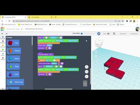 Sliding Puzzle Generator With Tinkercad Codeblocks - Filling the grid