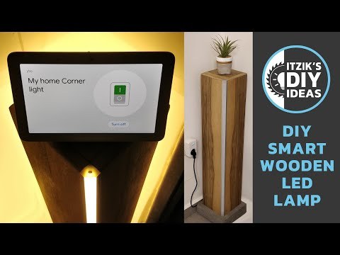 Smart Floor Corner Wooden LED Lamp DIY