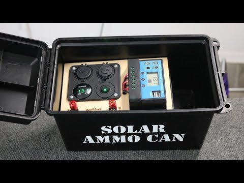 Solar Ammo Can Alternative Wiring and Disconnect Switch