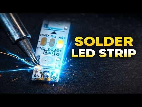 Solder LED Strip PERFECTLY Every Time!