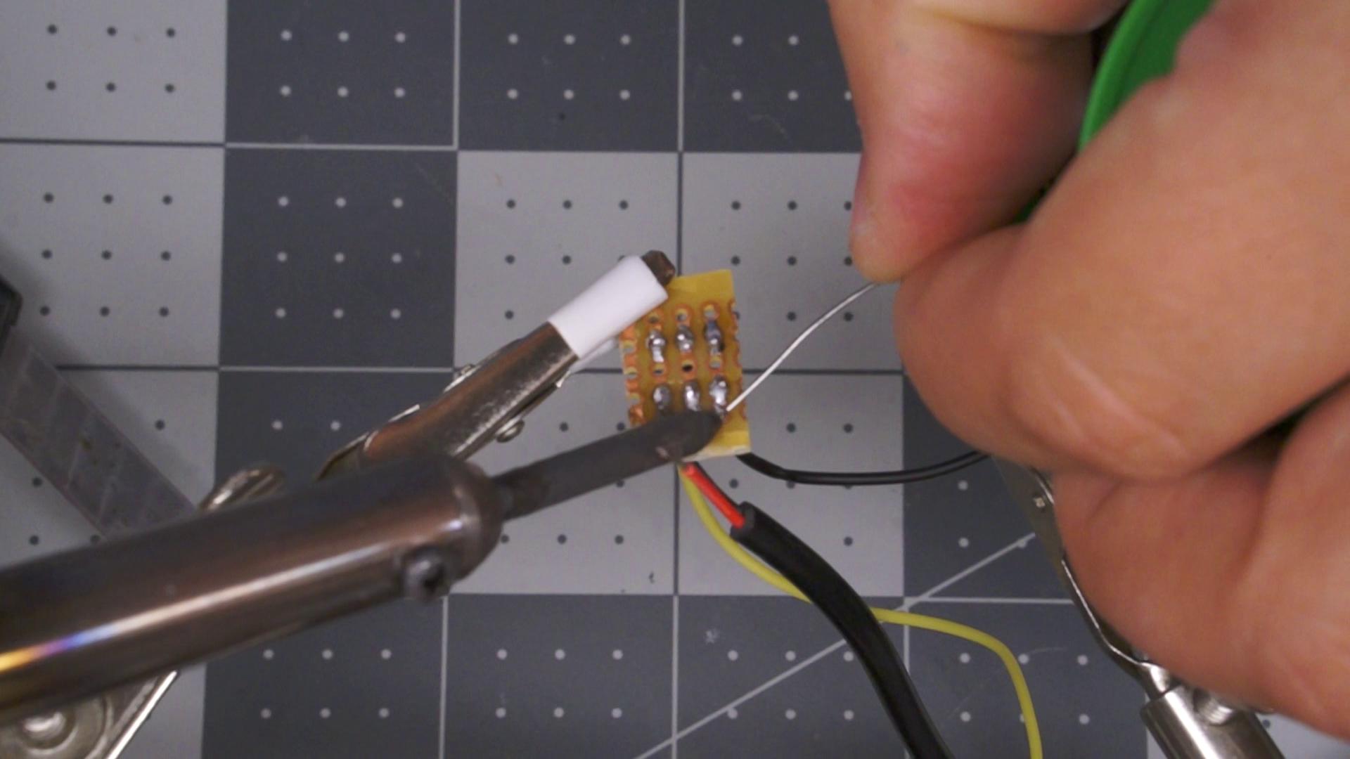 Soldering connections to transistors Weather Cube.jpg