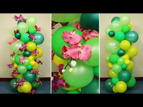 Spring Balloon Column | How to Make a Balloon Arch