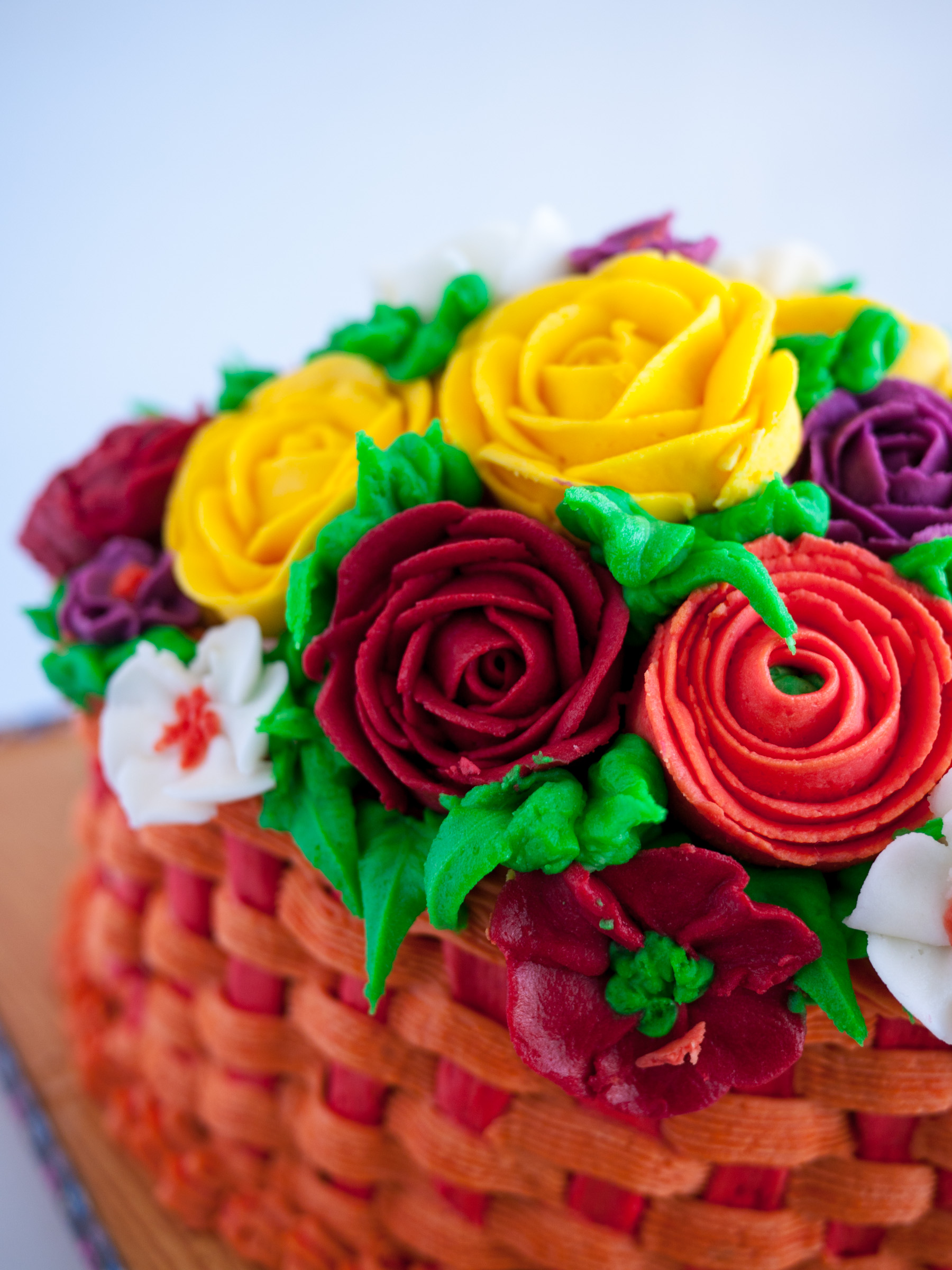 Spring Buttercream Basket of Flowers (11).JPG