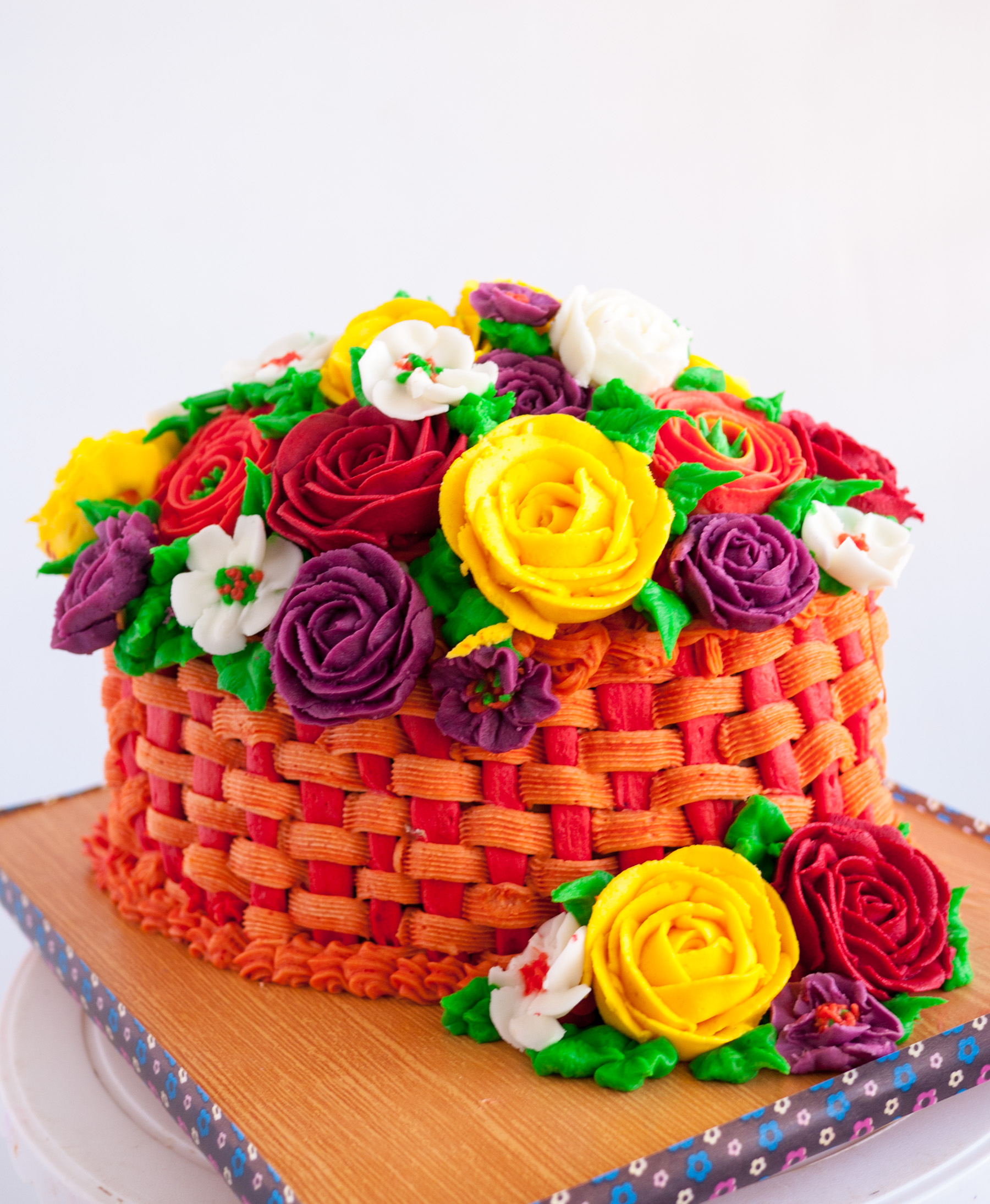 Spring Buttercream Basket of Flowers (15).JPG