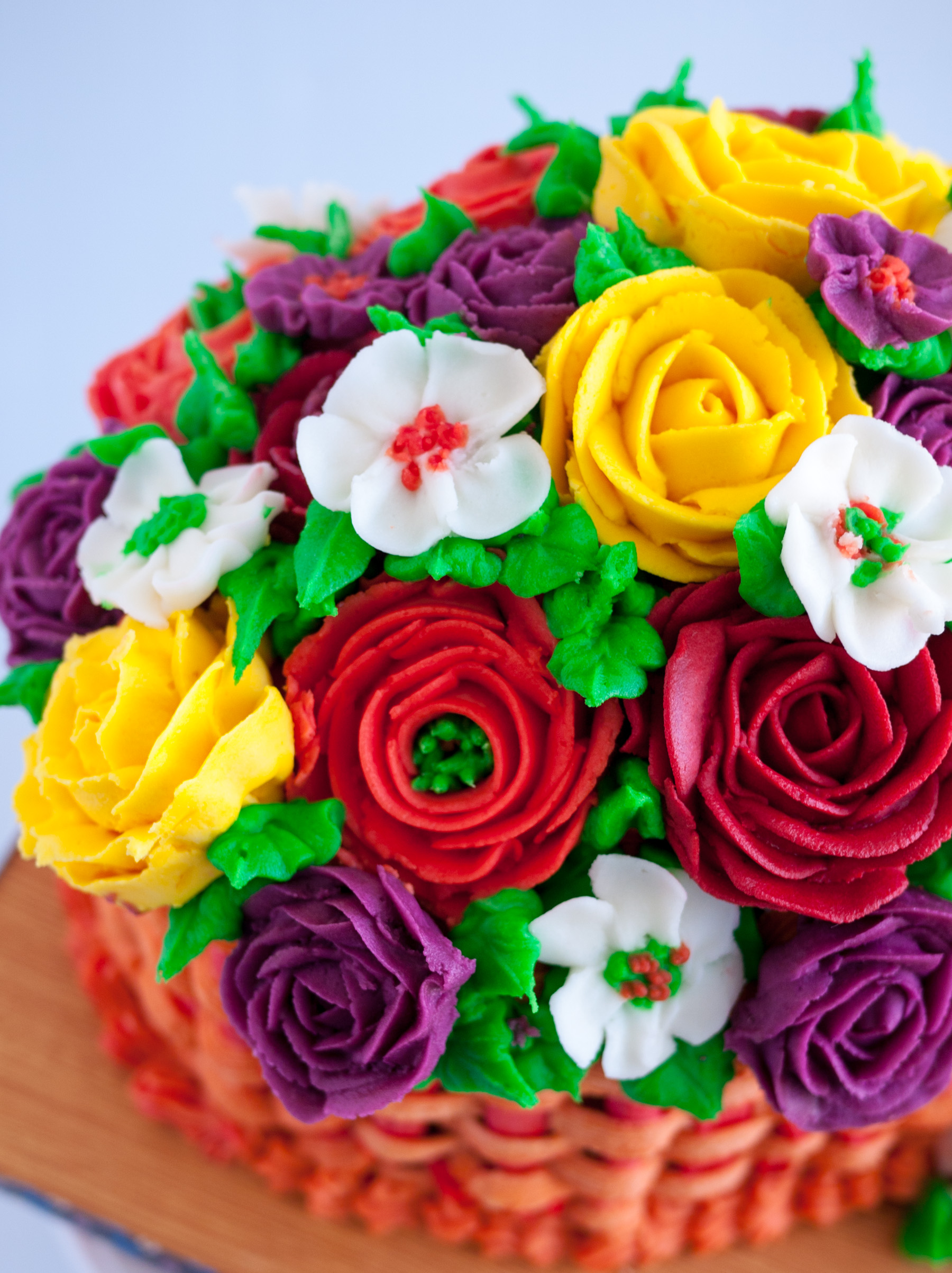 Spring Buttercream Basket of Flowers (4).JPG