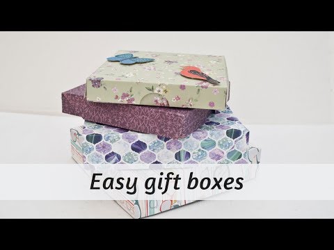 Square gift box / pizza box / Gift wrapping (6)