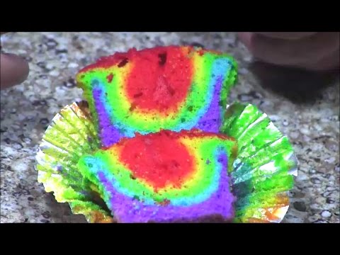 St. Patrick's Day Rainbow and Shamrock Cupcakes