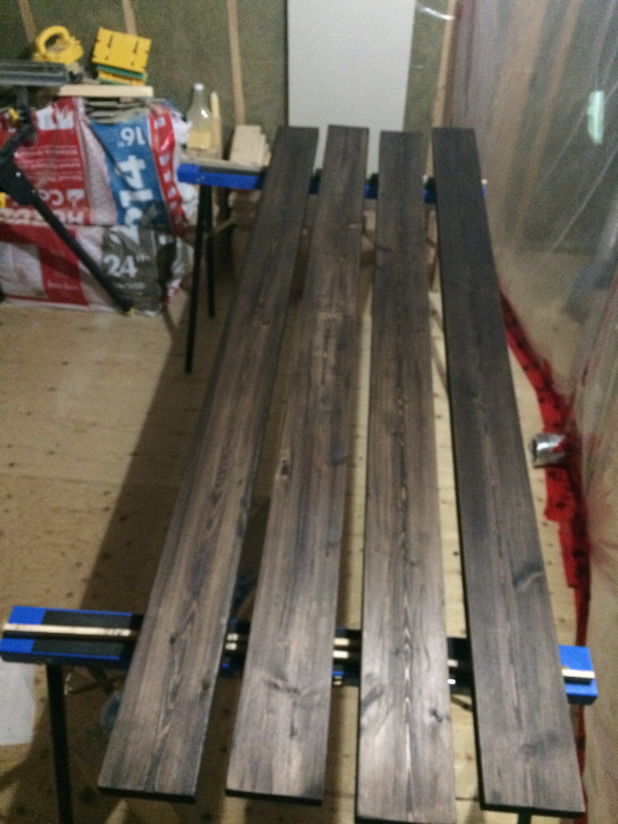 Stain - Side Rails.JPG