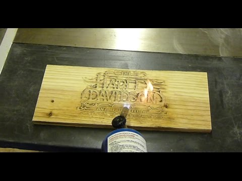 Staining Wood with a Torch