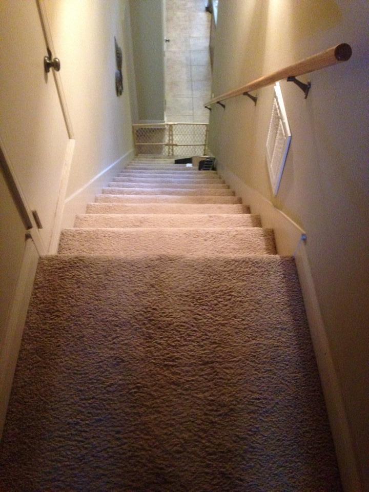 Stair Makeover Carpet Top View.JPG