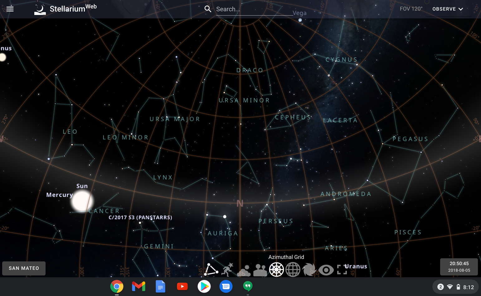 Stellarium Azimuthal Grid.png