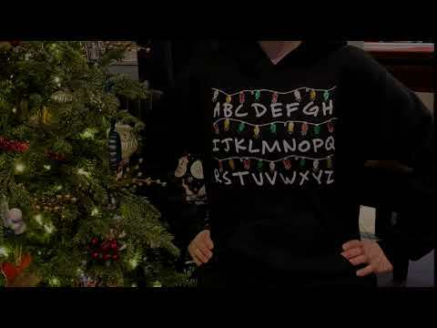 Stranger Things Programmable Christmas Hoodie