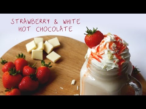 Strawberry &amp;amp; White Hot Chocolate - Hot Chocolate Series Part 2 - ASMR - Treat Factory