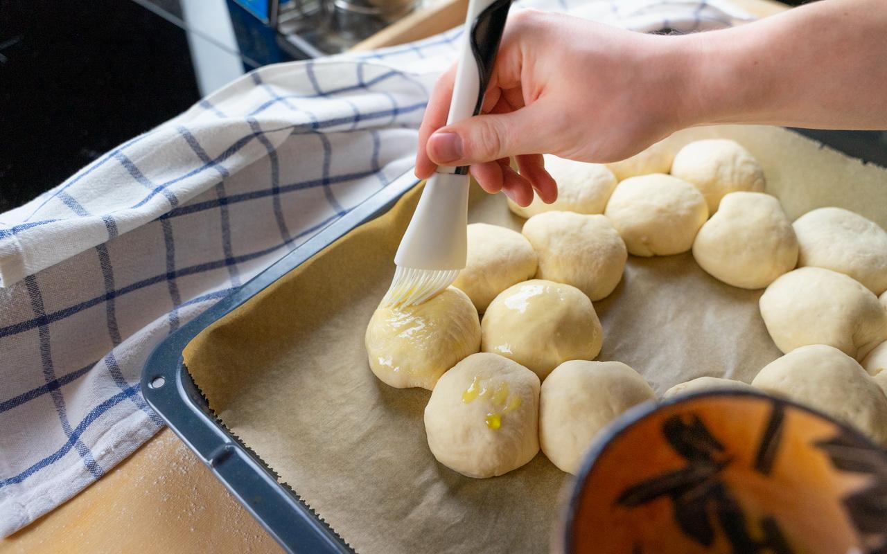 Stuffed Pizza Rolls - Perfect Party Snack - Coat With Oil.jpg