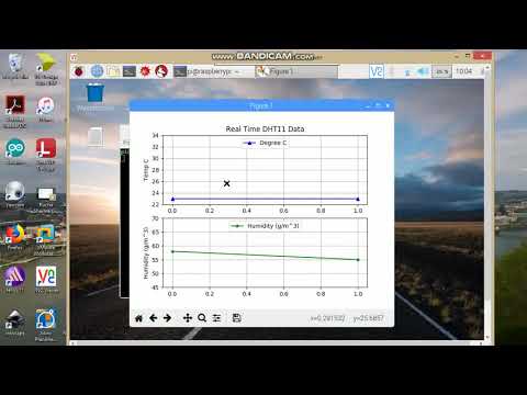 Subploat DHT11 data using Arduino and Matplotlib