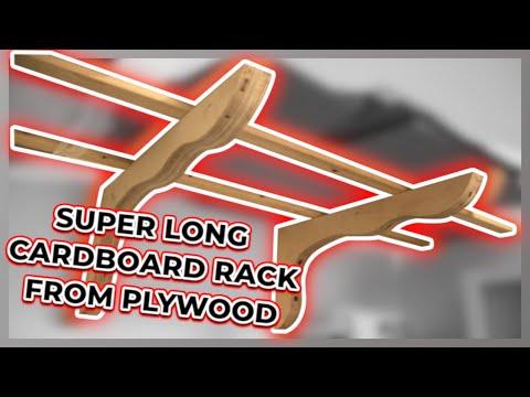 Super Long Lumber Racks // Great for storing big cardboards