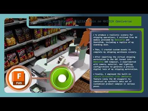 Synthetic Data Generation | Digital twin-enabled Smart Shipping Workstation w/ NVIDIA Omniverse