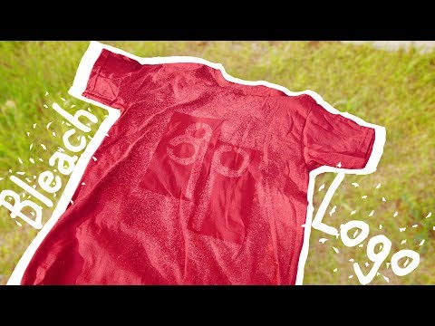 T-Shirt Logo Using Bleach