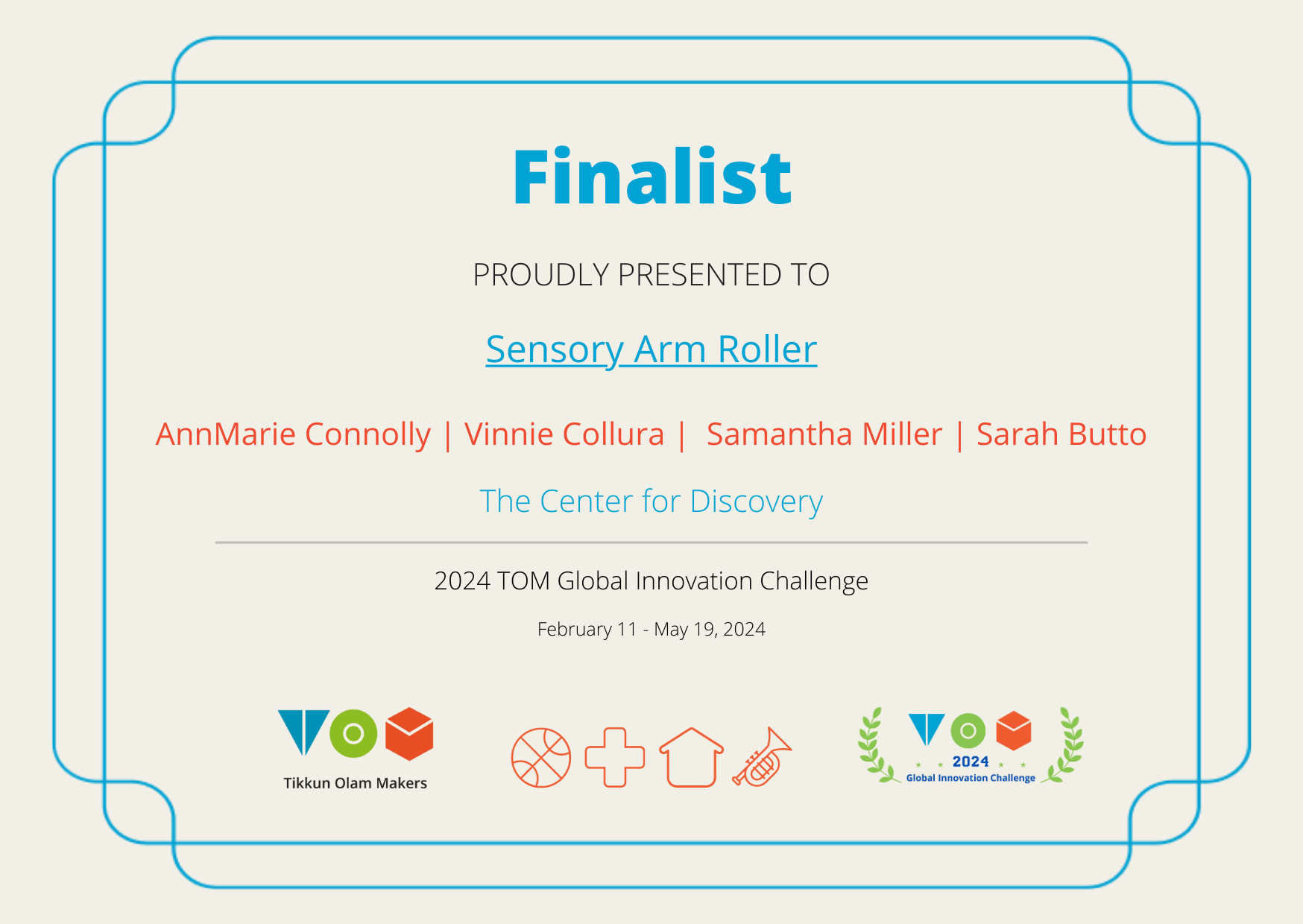 TOM GIC Finalist Certificate - Sensory Arm Roller.png