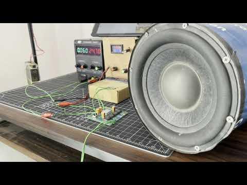 TPA3221 Sound Test on 200w Subwoofer